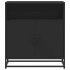 Aparador de madera de ingeniería negro 68x35x76