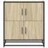 Aparador madera ingeniería roble Sonoma 68x35x76