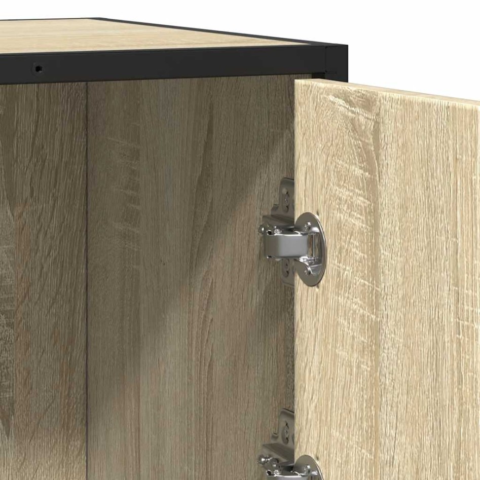 Aparador madera ingeniería roble Sonoma 68x35x76