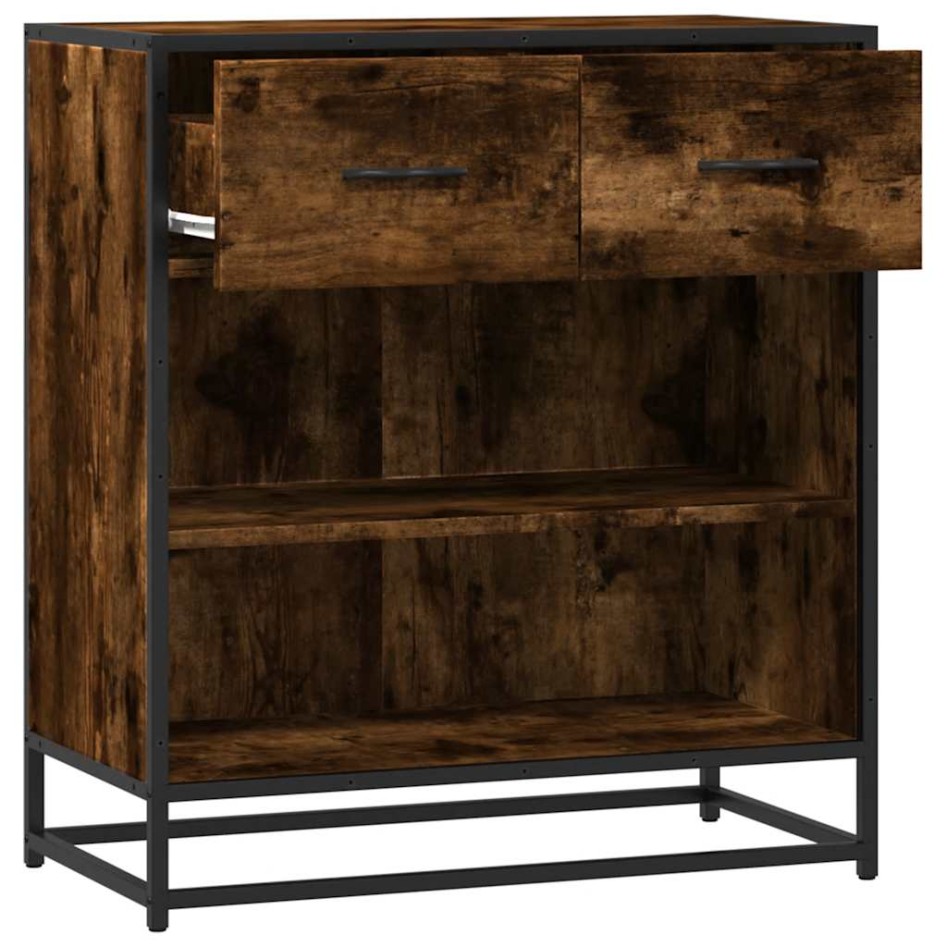 Aparador madera ingeniería roble ahumado 68x35x76