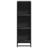 Estantería librería madera ingeniería negra 33,5x33x107,5