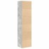 Estantería de madera de ingeniería gris hormigón 31x24x127