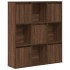 Estantería de madera de ingeniería marrón roble 89x24x101,5
