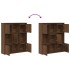 Estantería de madera de ingeniería marrón roble 89x24x101,5