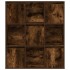 Estantería madera de ingeniería roble ahumado 89x24x101,5