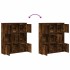 Estantería madera de ingeniería roble ahumado 89x24x101,5