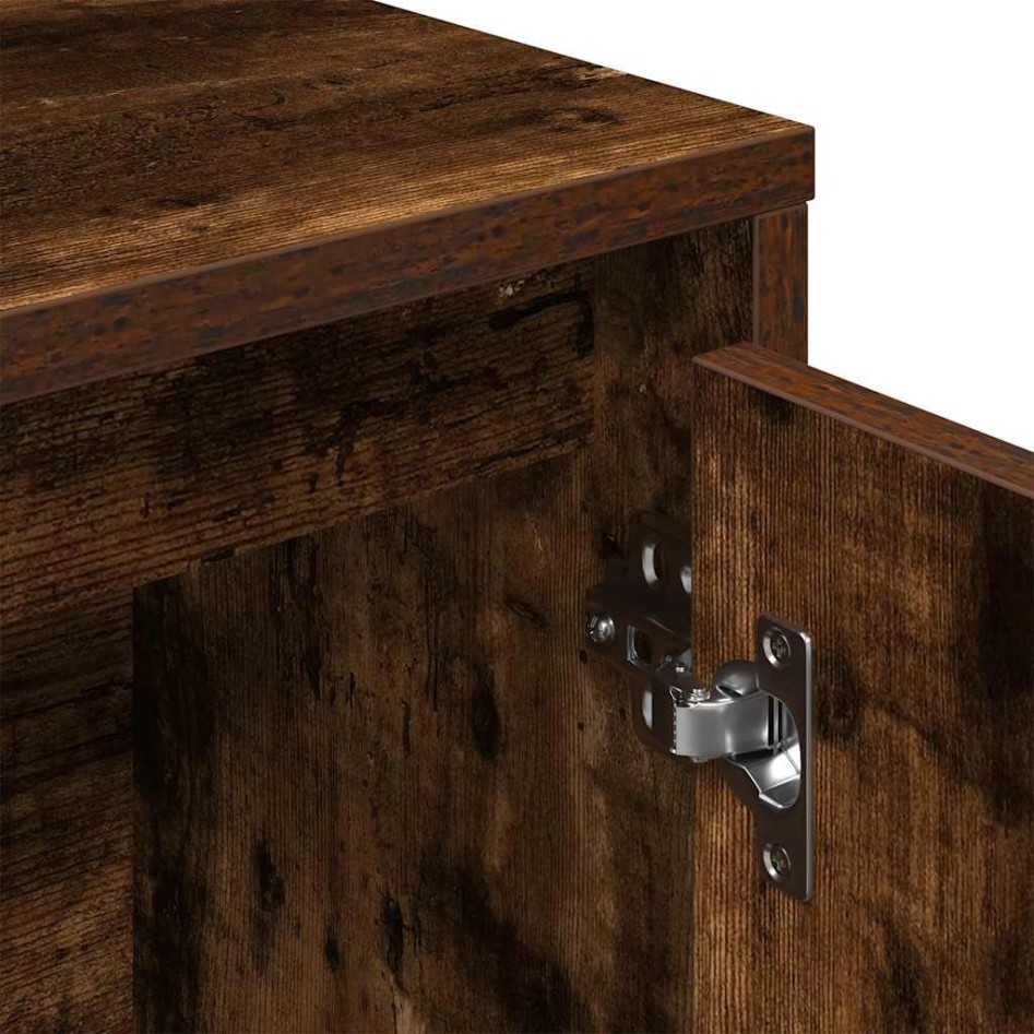 Estantería madera de ingeniería roble ahumado 89x24x101,5