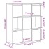 Estantería madera de ingeniería roble ahumado 89x24x101,5