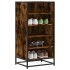 Zapatero madera contrachapada roble ahumado 48x38x97,5