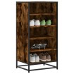 Zapatero madera contrachapada roble ahumado 48x38x97,5 cm