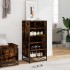 Zapatero madera contrachapada roble ahumado 48x38x97,5