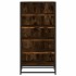 Zapatero madera contrachapada roble ahumado 48x38x97,5