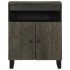 Aparador negro 60x33x75 cm madera maciza