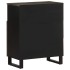 Aparador negro 60x33x75 cm madera maciza