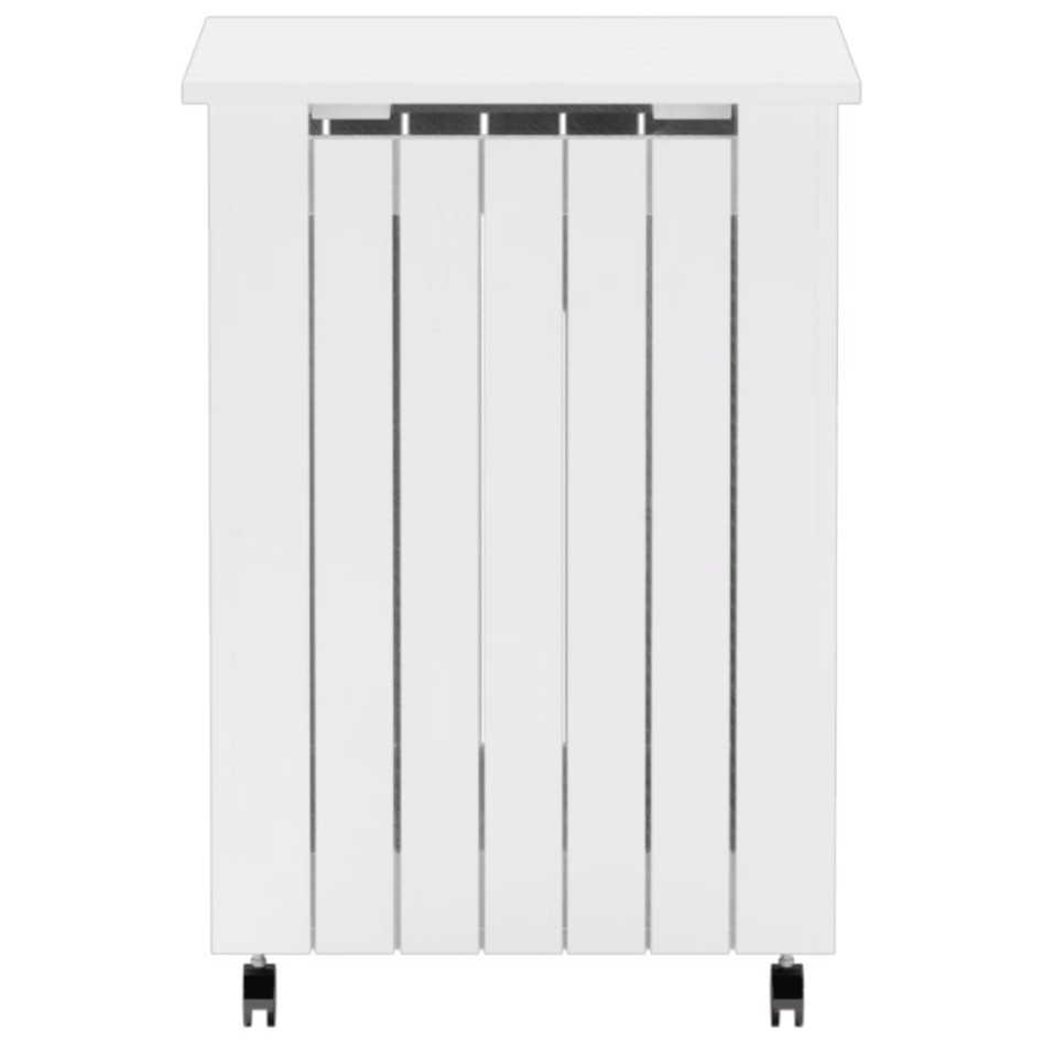 Cesta ropa sucia con ruedas RANA madera pino blanca 45x45x64