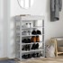 Mueble zapatero madera de ingeniería gris Sonoma 60x30x98