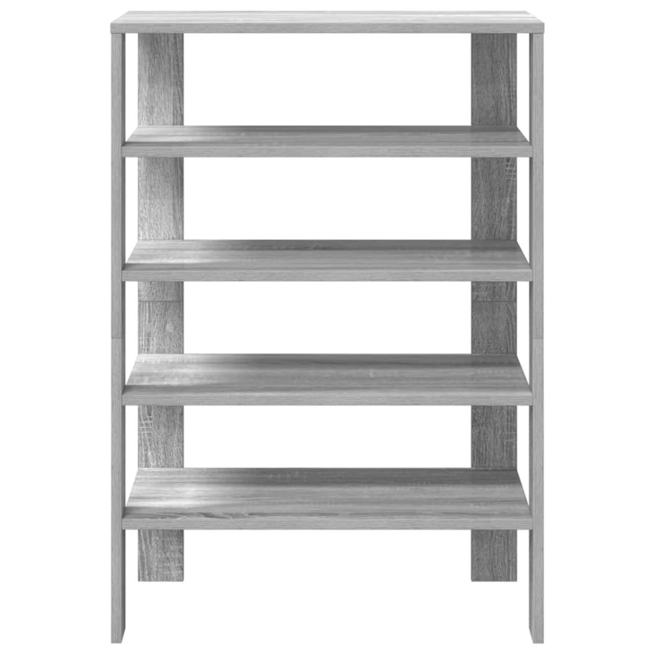 Mueble zapatero madera de ingeniería gris Sonoma 60x30x98