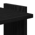 Librería de 3 estantes madera de ingeniería negro 60x30x120