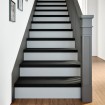 Peldaños de escalera 2 uds madera maciza roble marrón oscuro