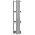 Librería 3 estantes madera ingeniería gris Sonoma 60x30x120