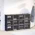 Estantería de cubos con 12 compartimentos y puertas PP