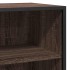 Aparador madera ingeniería y metal marrón roble 68x35x76