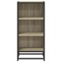 Aparador madera ingeniería y metal roble Sonoma 35,5x35x76