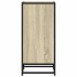 Aparador madera ingeniería y metal roble Sonoma 35,5x35x76