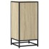 Aparador madera ingeniería y metal roble Sonoma 35,5x35x76