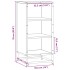 Aparador madera ingeniería y metal roble Sonoma 35,5x35x76