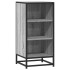 Aparador madera ingeniería y metal gris Sonoma 35,5x35x76