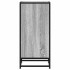 Aparador madera ingeniería y metal gris Sonoma 35,5x35x76