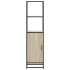 Aparador alto madera de ingeniería y metal 35,5x35x139