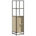 Aparador alto madera de ingeniería y metal 35,5x35x139