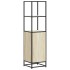 Aparador alto madera de ingeniería y metal 35,5x35x139