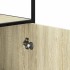 Aparador alto madera de ingeniería y metal 35,5x35x139