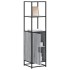Aparador alto madera ingeniería metal gris sonoma 35,5x35x13