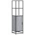 Aparador alto madera ingeniería metal gris sonoma 35,5x35x13