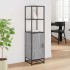 Aparador alto madera ingeniería metal gris sonoma 35,5x35x13