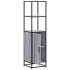 Aparador alto madera ingeniería metal gris sonoma 35,5x35x13
