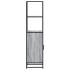 Aparador alto madera ingeniería metal gris sonoma 35,5x35x13