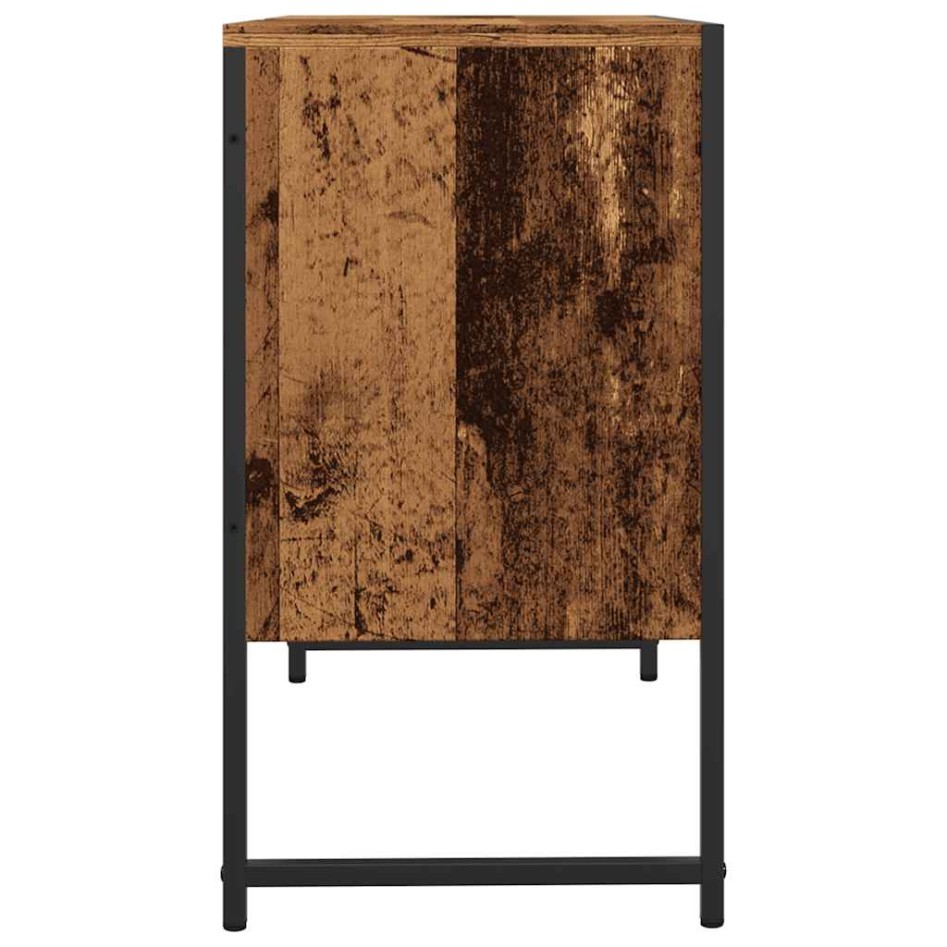 Mueble de lavabo madera de ingeniería envejecida 80x33x60