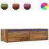 Mueble de TV con luces LED envejecida 100X35,5x25