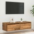 Mueble de TV con luces LED envejecida 100X35,5x25