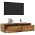 Mueble de TV con luces LED envejecida 100X35,5x25