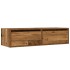 Mueble de TV con luces LED envejecida 100X35,5x25