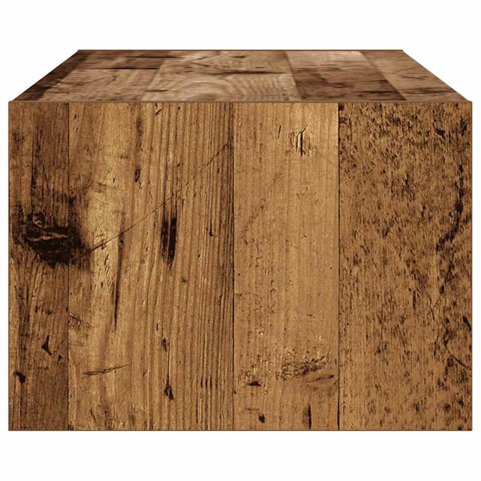 Mueble de TV con luces LED envejecida 100X35,5x25