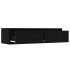 Mueble de TV con luces LED roble negro 100X35,5x25