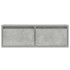Mueble de TV con luces LED gris hormigón 75x35,5x25