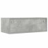 Mueble de TV con luces LED gris hormigón 75x35,5x25